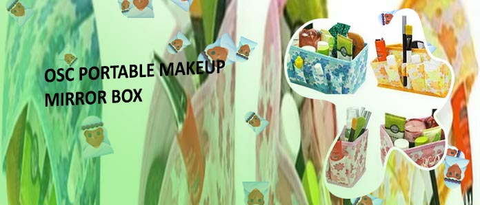 Folding makeup box