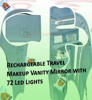 Folding travel makeup organizer